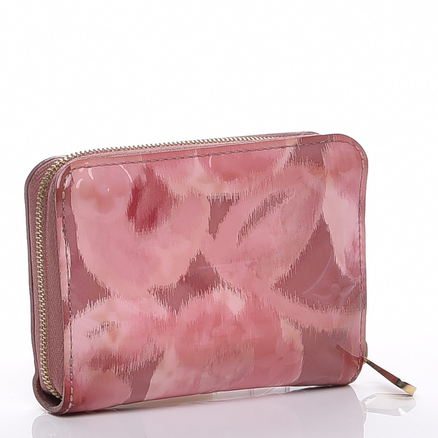 Louis Vuitton Vernis Ikat Zippy Coin Purse Rose Velours 3 of 7