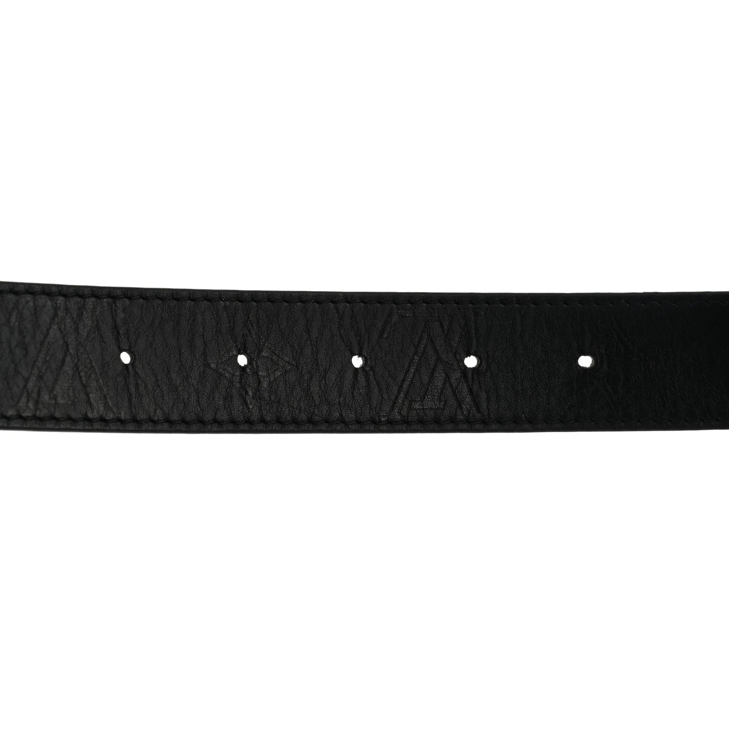 Calfskin 40mm LV Twist Belt Black