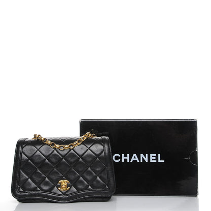 FASHIONPHILE CHANELLambskinQuiltedSmallSingleFlapBlack 9 of 9