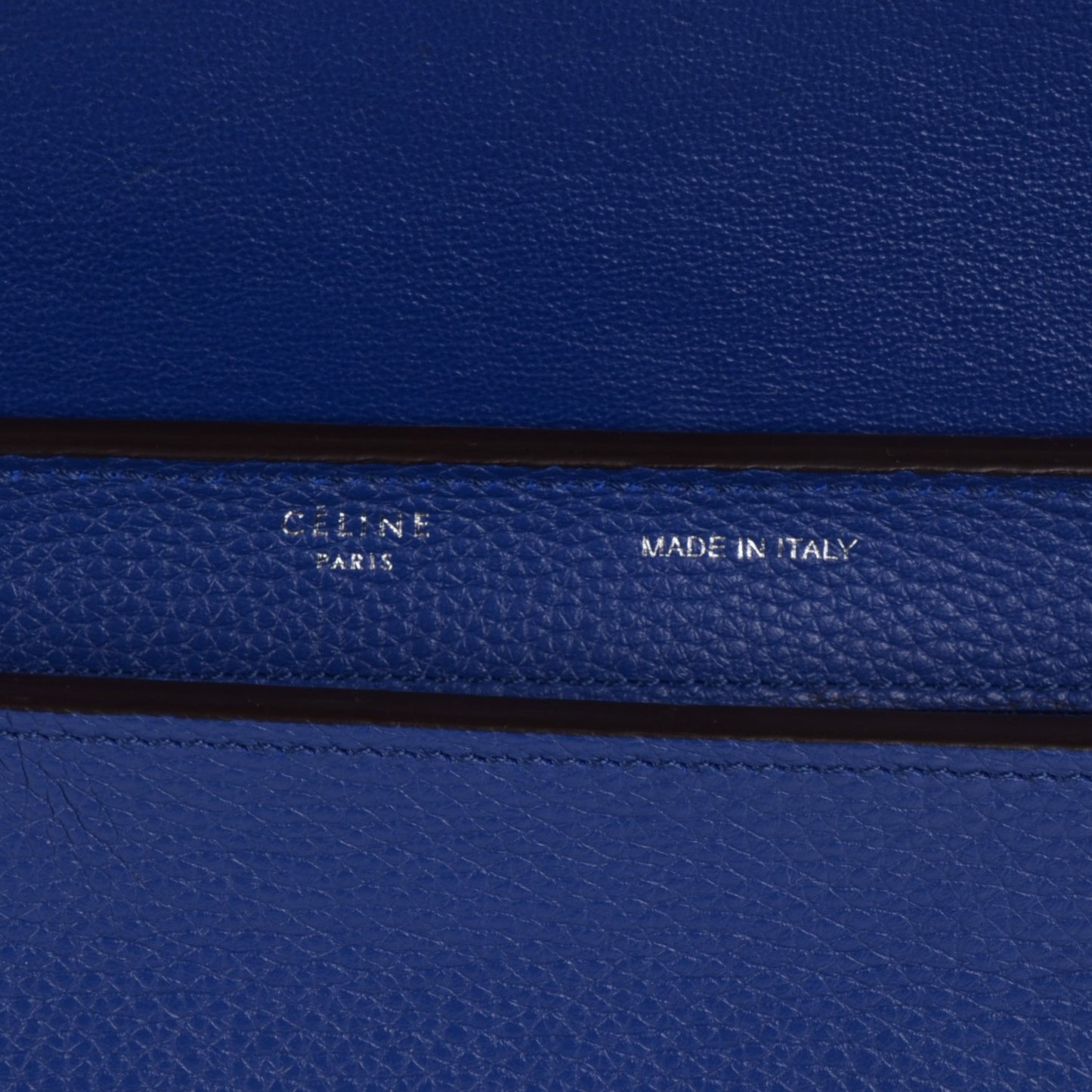 Drummed Calfskin Suede Small Trapeze Indigo
