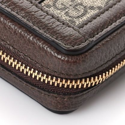 Gucci GG Supreme Monogram Textured Dollar Calfskin Web Ophidia AirPods Pro Case Beige Ebony New Acero 8 of 9