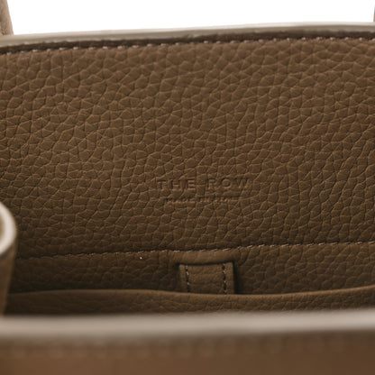 The Row Grained Calfskin Soft Margaux 10 Bag Dark Taupe 6 of 8