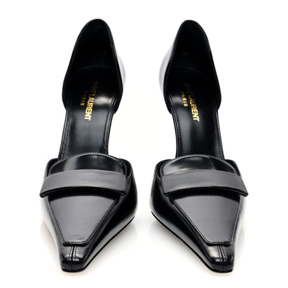Saint Laurent Patent Calfskin Dorsay 110 Pumps 38.5 Black 3 of 8