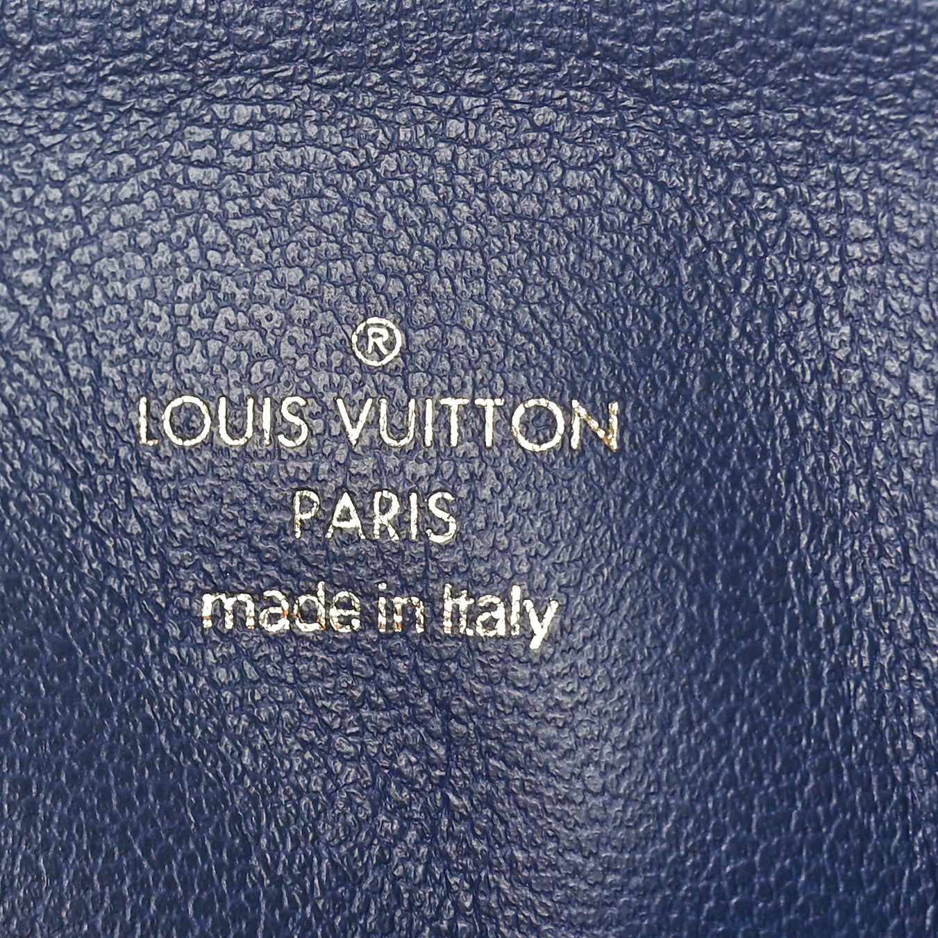 Lambskin Embossed Monogram Coussin PM Parme