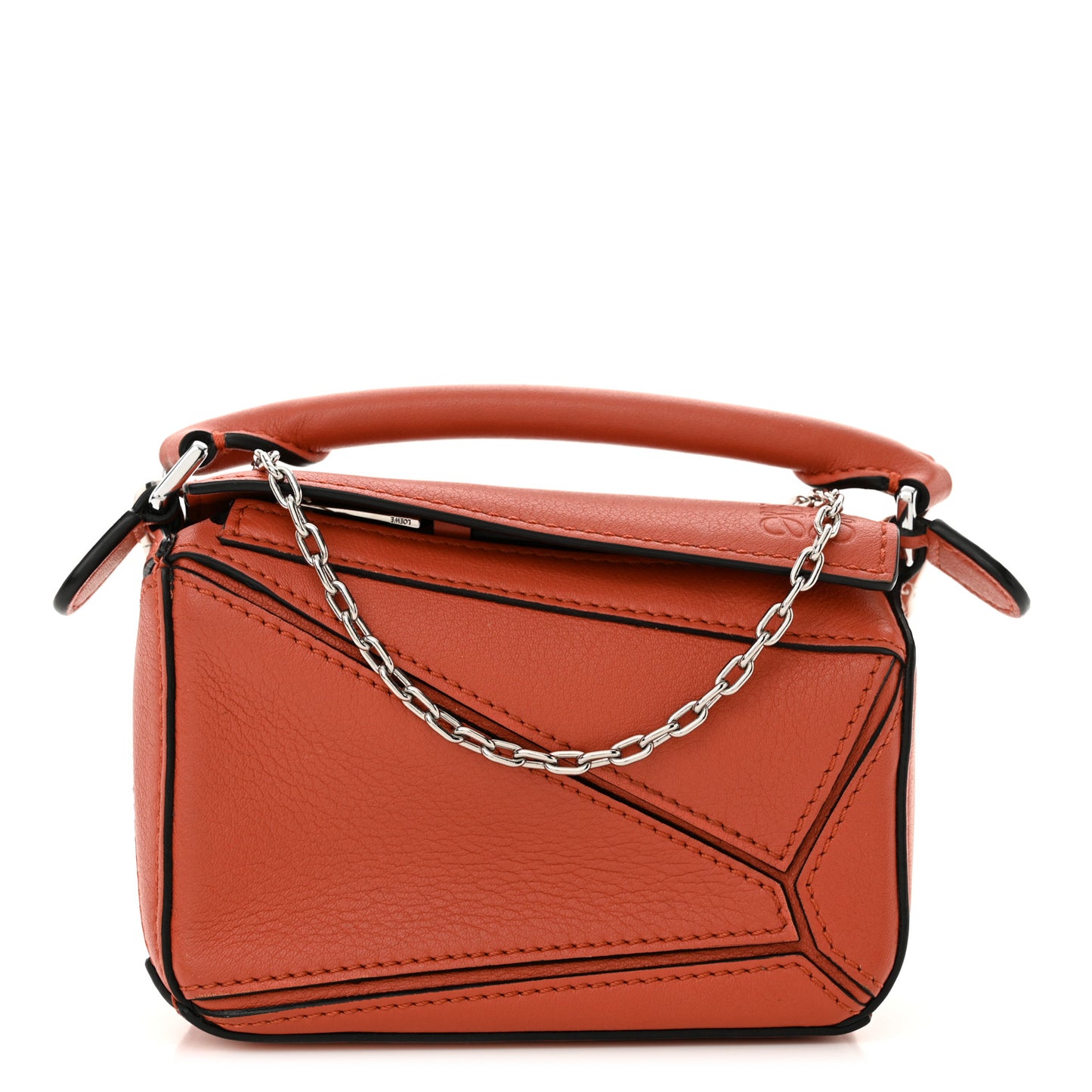 Calfskin Nano Puzzle Bag Orange