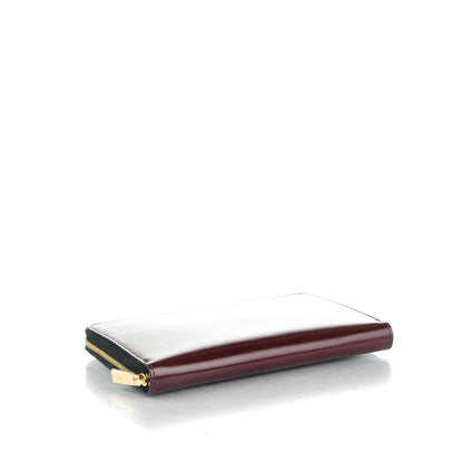 Celine Spazzolato Calfskin Large Zip Around Multifunction Wallet Wine 4 of 8