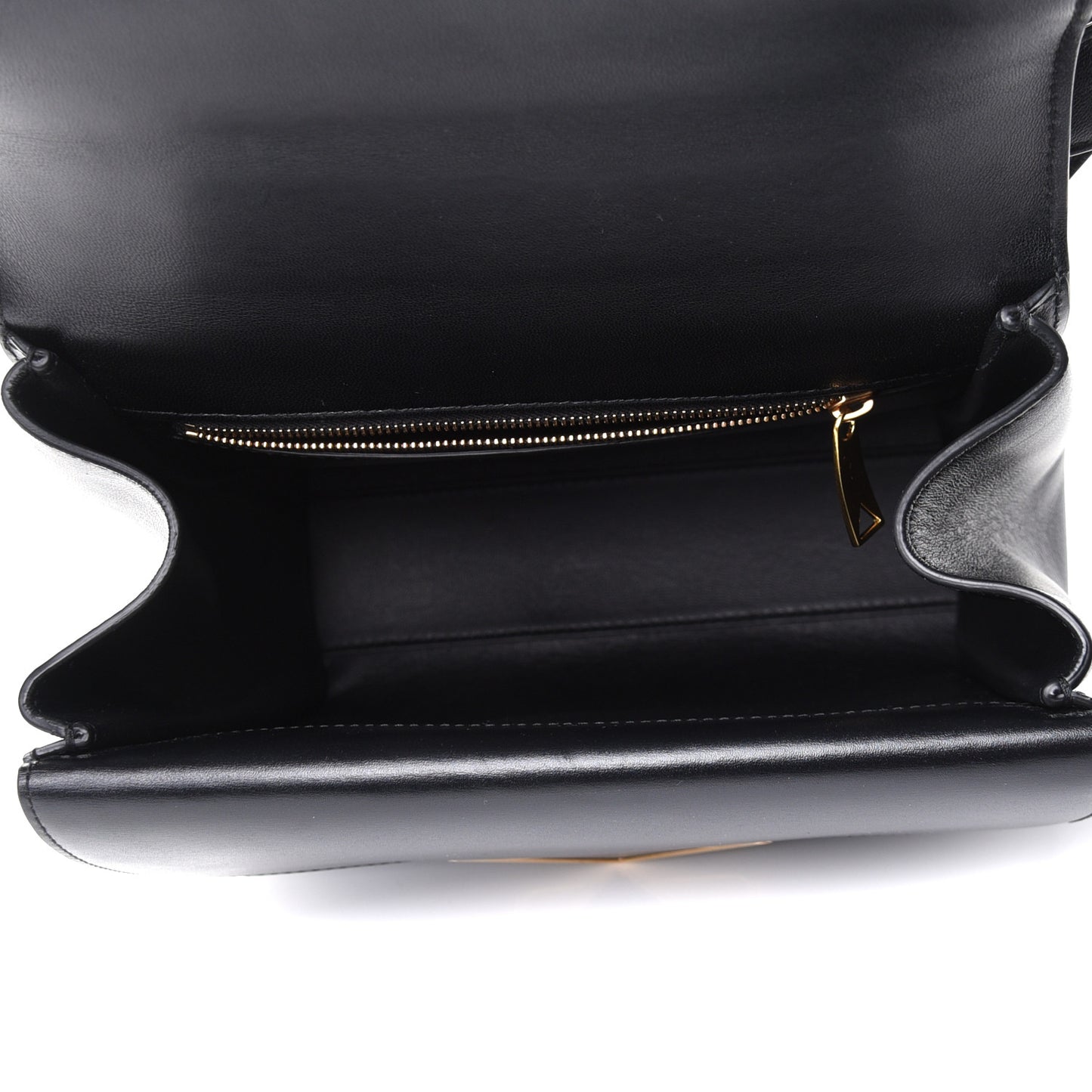 Box Calfskin Nappa Clip Bag Black