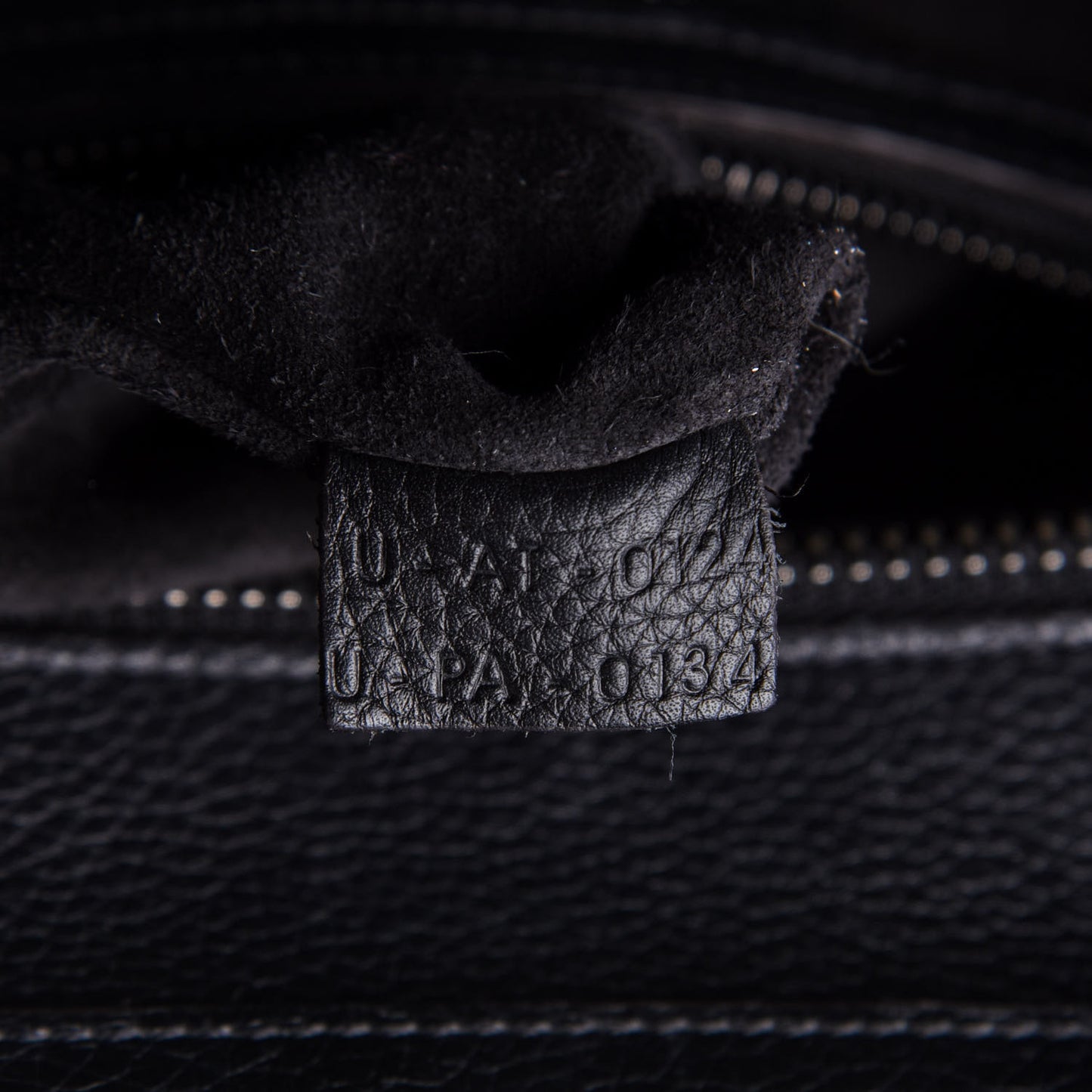 Drummed Calfskin Micro Luggage Black