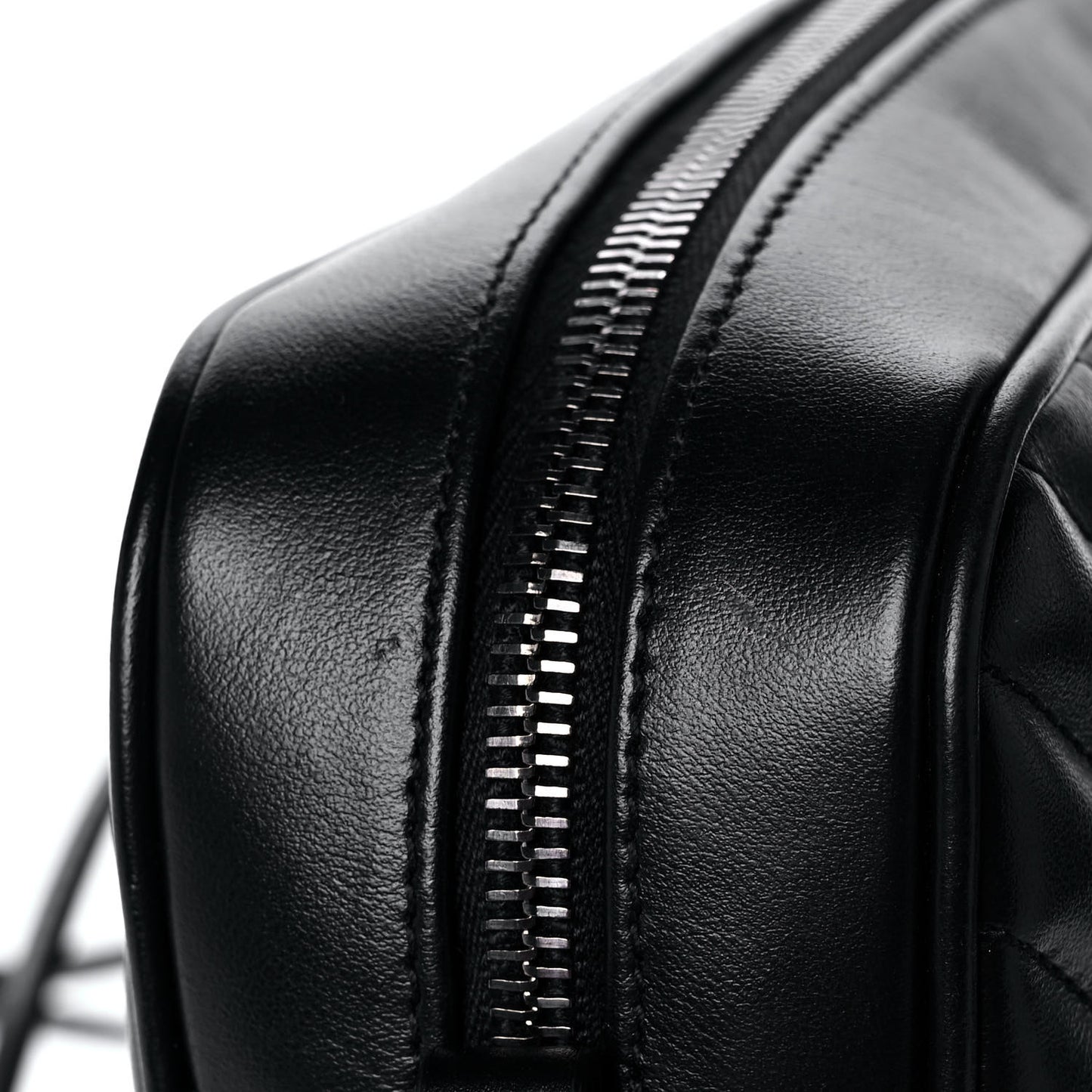 Calfskin Matelasse Monogram Lou Camera Bag Black