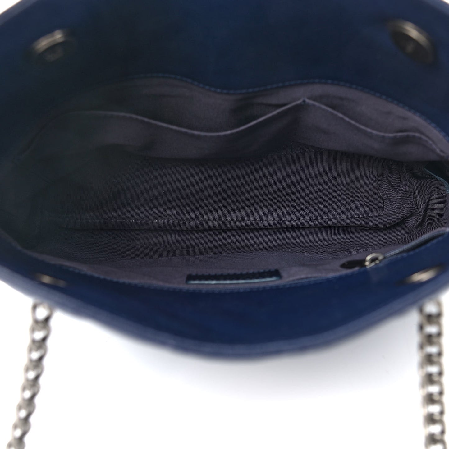 Caviar Quilted Small Urban Delight Tote Blue