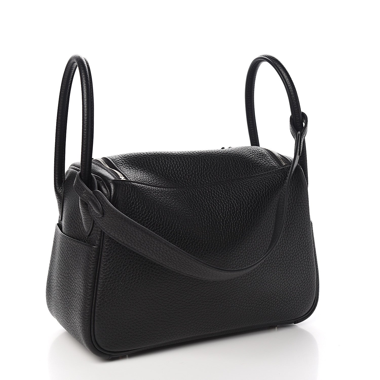 Hermes Taurillon Clemence Lindy 26 Black 3 of 9