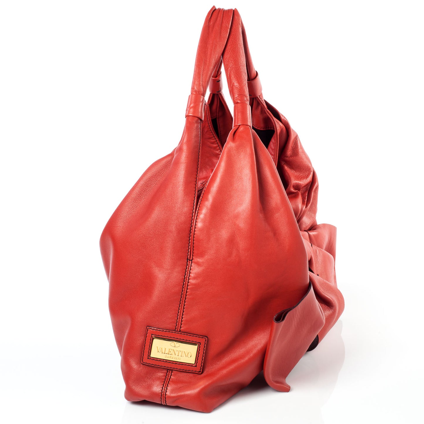 Nappa Premier Bow Hobo Rosso