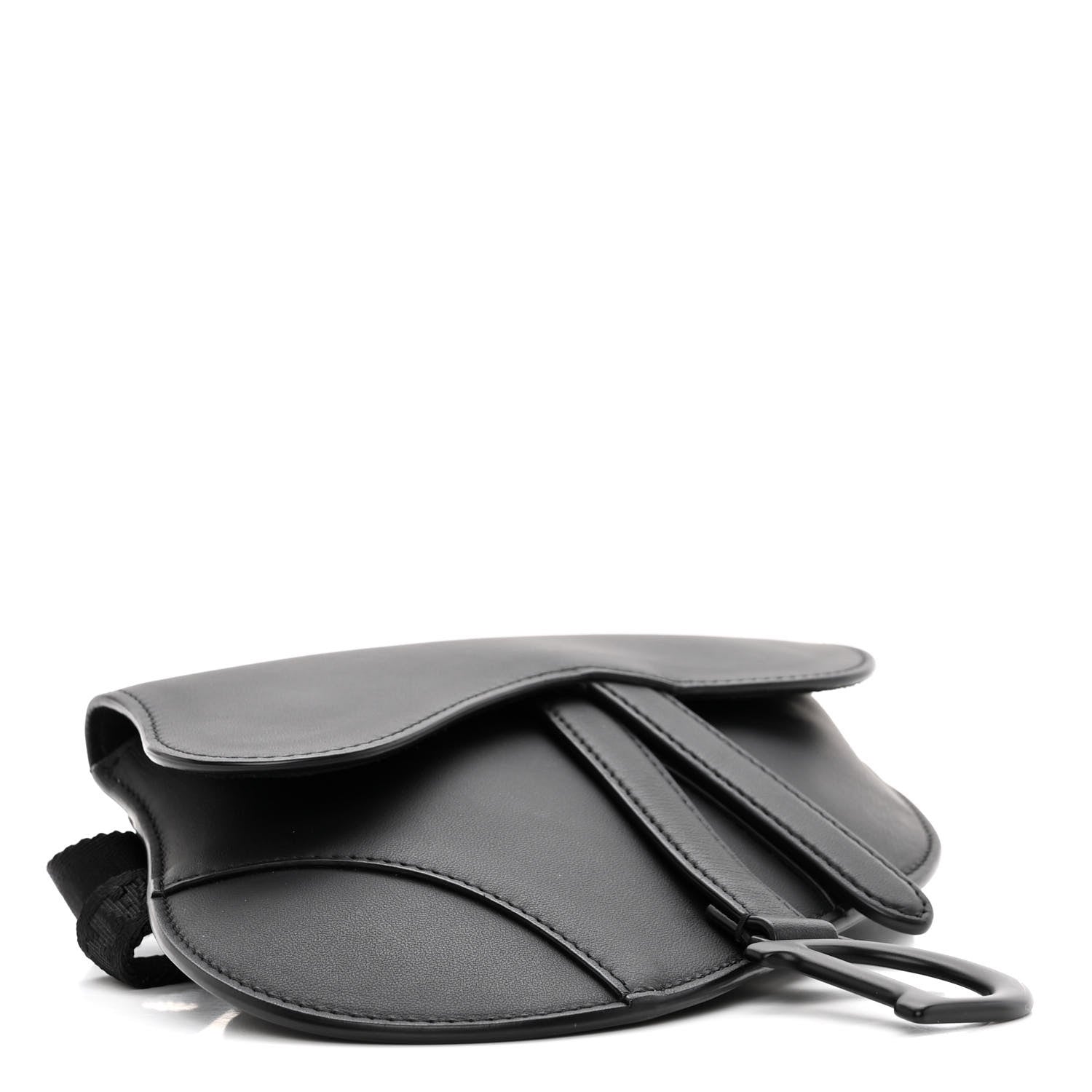 Christian Dior Ultra Matte Calfskin Saddle Belt Bag Black 4 of 10