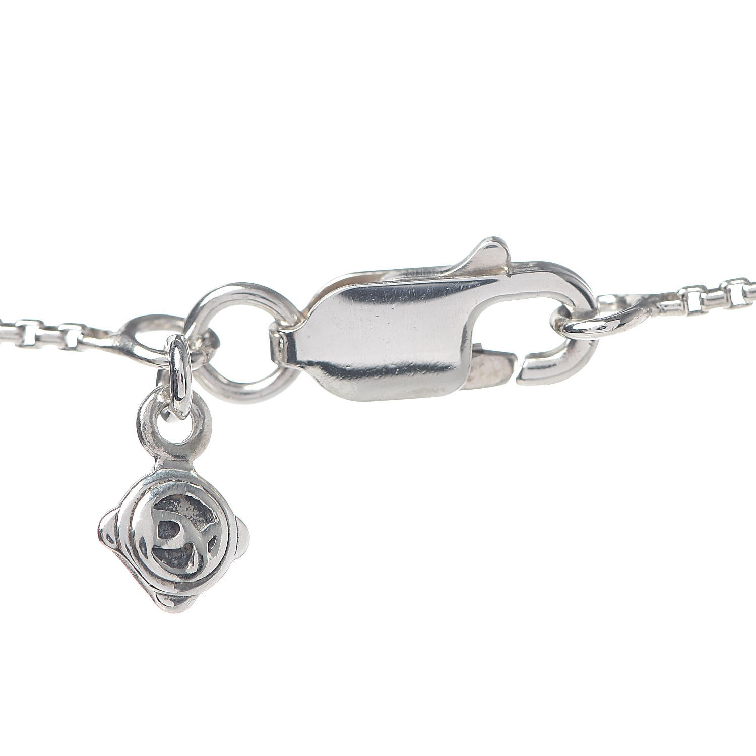 David Yurman Sterling Silver Diamond Mobile Circle Pendant Necklace 5 of 6