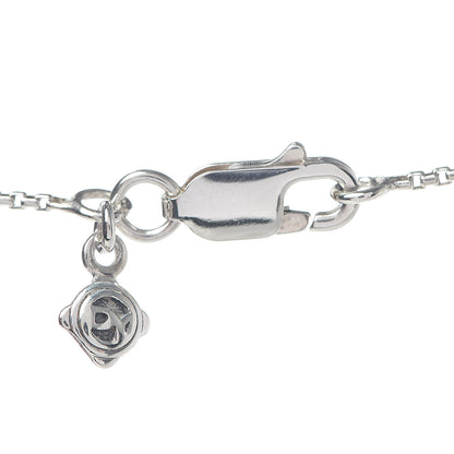 David Yurman Sterling Silver Diamond Mobile Circle Pendant Necklace 5 of 6