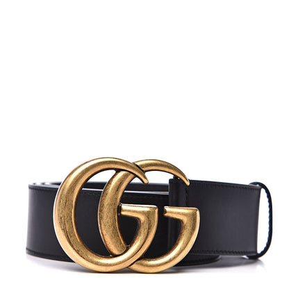 Gucci Calfskin Double G 40mm Belt 85 34 Black 1 of 5