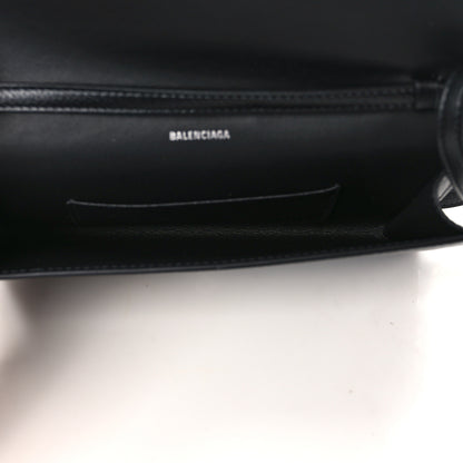 Balenciaga Grained Calfskin Phone Holder Black 5 of 8