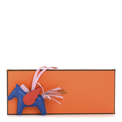 Hermes Milo Lambskin Grigri Rodeo Pegase Horse Bag Charm PM Bleu France Mauve Sylvestre Capucine 6 of 6
