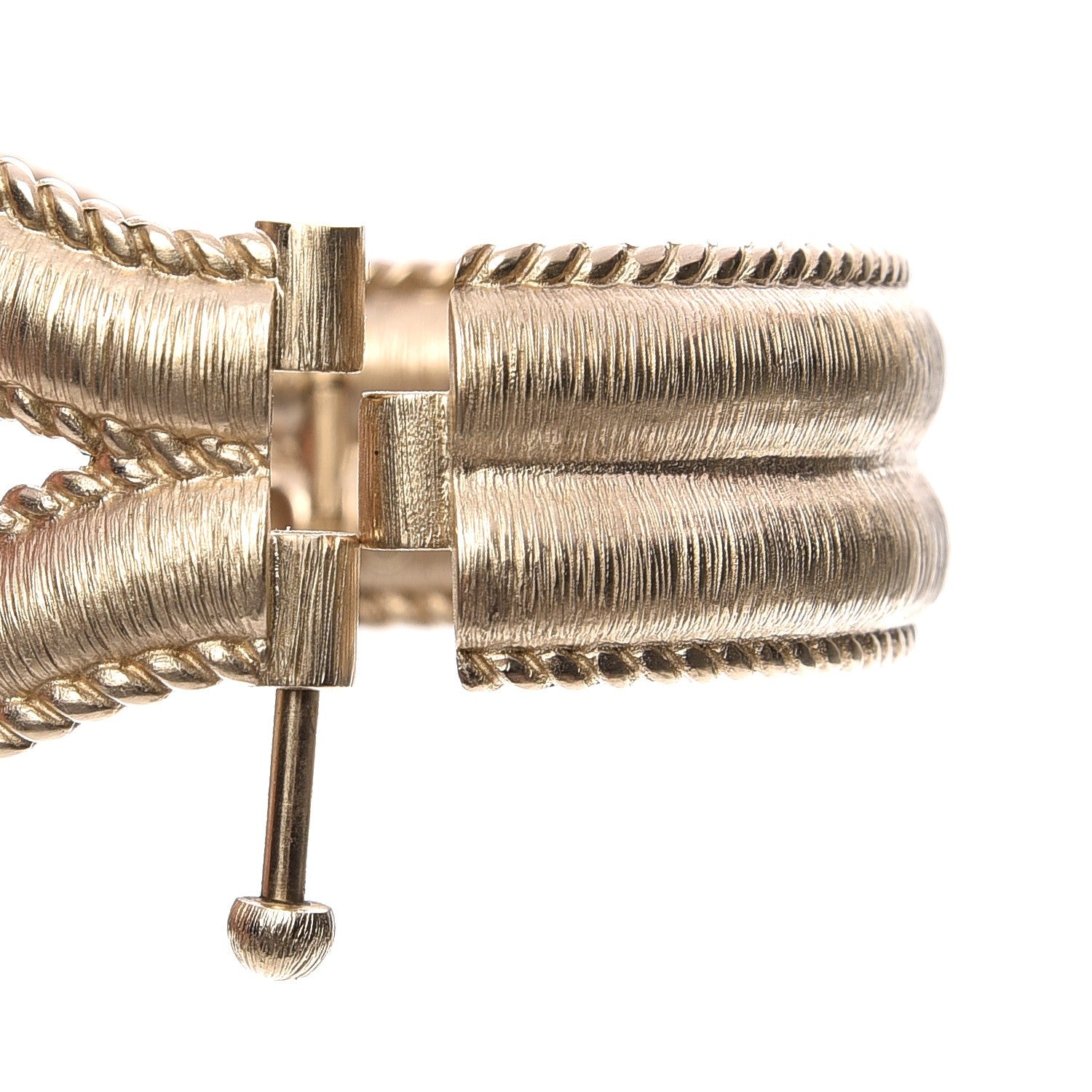 Chanel Pearl CC Cuff Gold 4 of 5