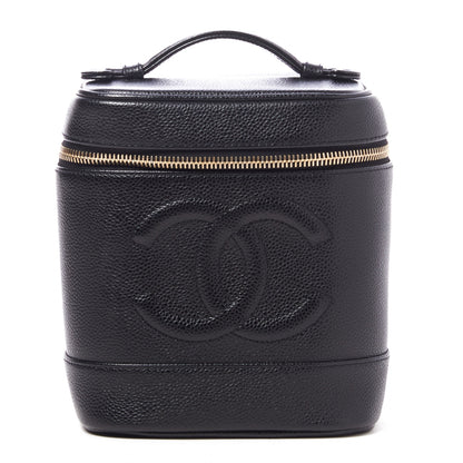 Chanel Caviar Cosmetic Vanity Bag Black 1 of 9