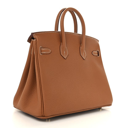 Hermes Togo Birkin 25 Gold 3 of 13