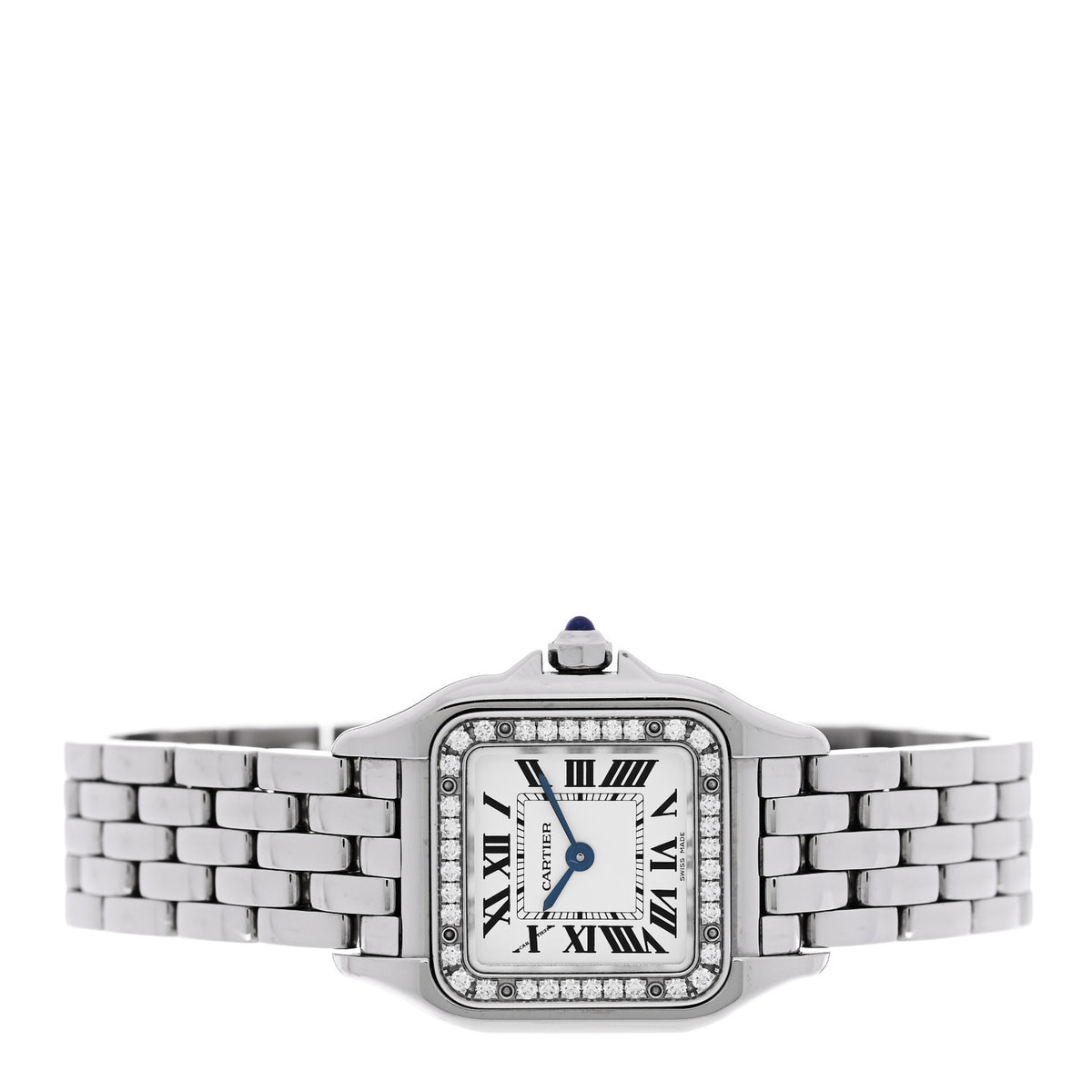 Stainless Steel Diamond 22mm Panthere Quartz Watch