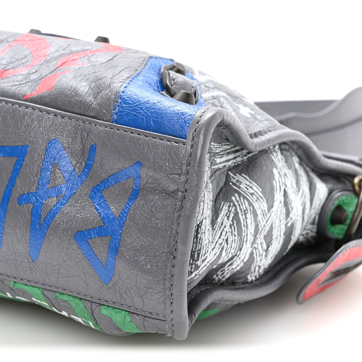 Balenciaga Agneau Graffiti All Over Classic Hardware S City Grey 11 of 11