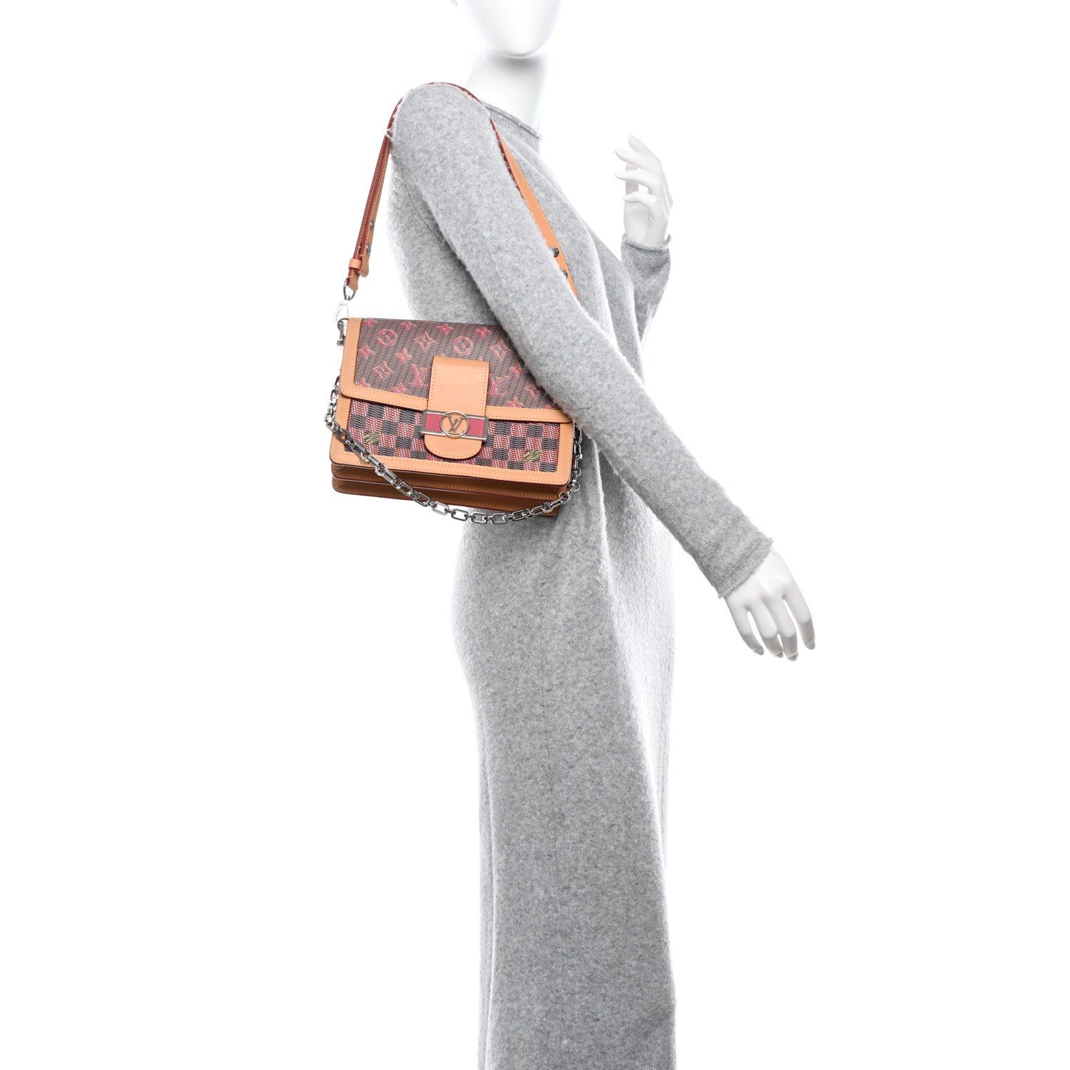 Louis Vuitton Monogram LV Pop Dauphine MM Rose 2 of 14