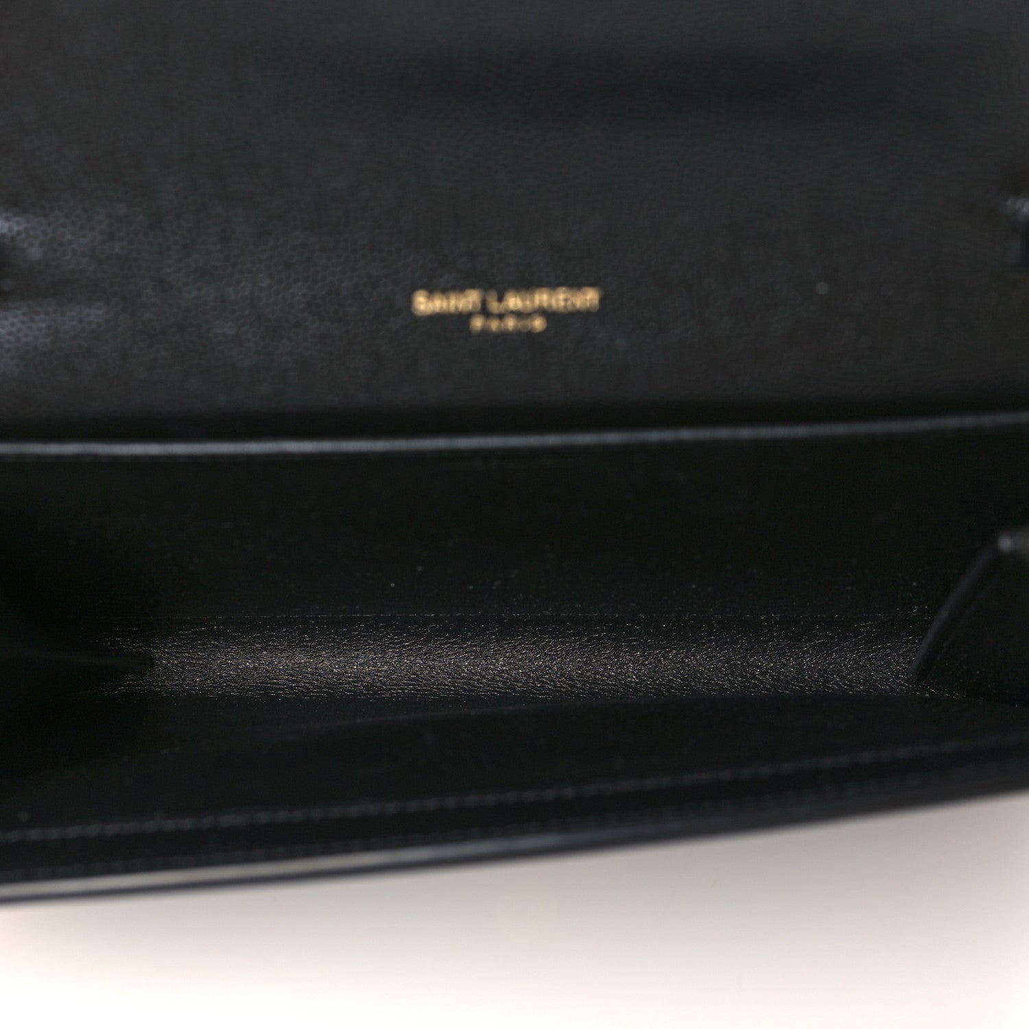 Saint Laurent Grain De Poudre Uptown Chain Wallet Black 6 of 11