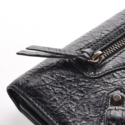 Balenciaga Agneau Classic Hardware Money Wallet Black 9 of 11