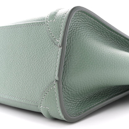 Celine Drummed Calfskin Nano Luggage Celadon 11 of 14