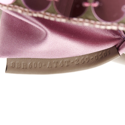 Fendi Ricamo Sequin Paillettes Strass Vitello Grace Baguette Rosa Tartufo 8 of 11