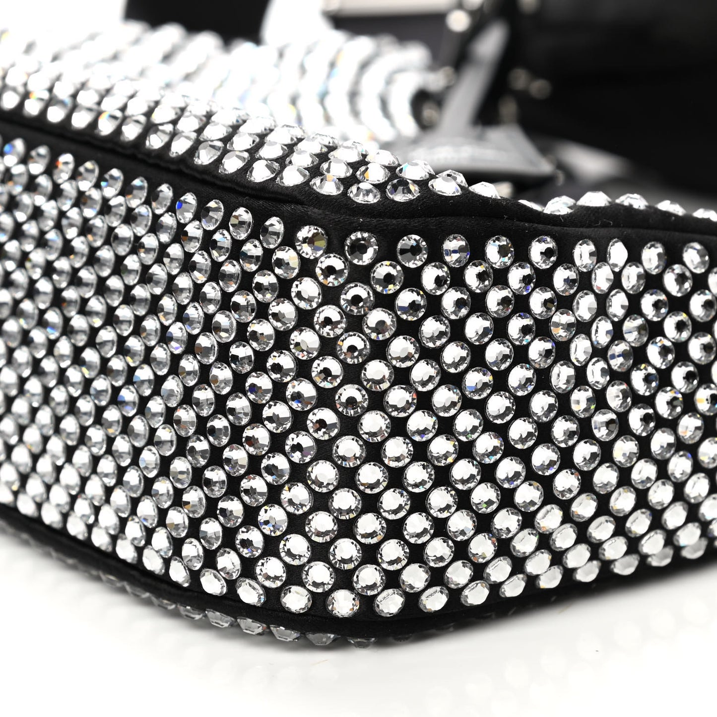 Satin Crystal Re-Edition 2005 Shoulder Bag Cristal