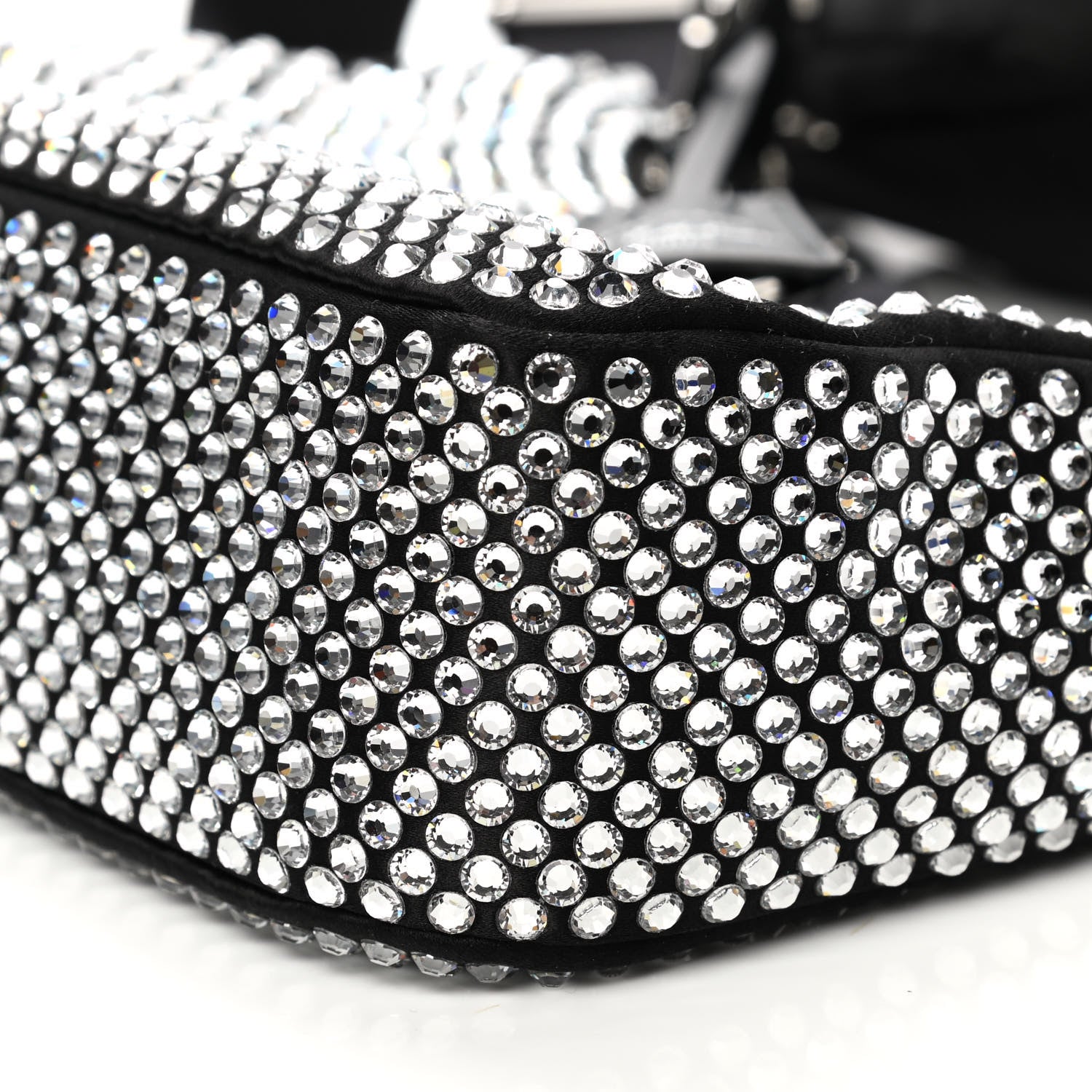 Prada Satin Crystal Re-Edition 2005 Shoulder Bag Cristal 11 of 14