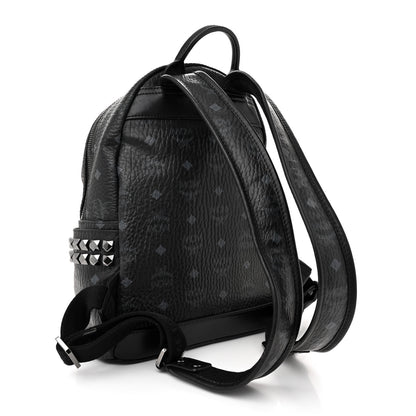 MCM Visetos Small Side Stud Stark Backpack Black 3 of 16