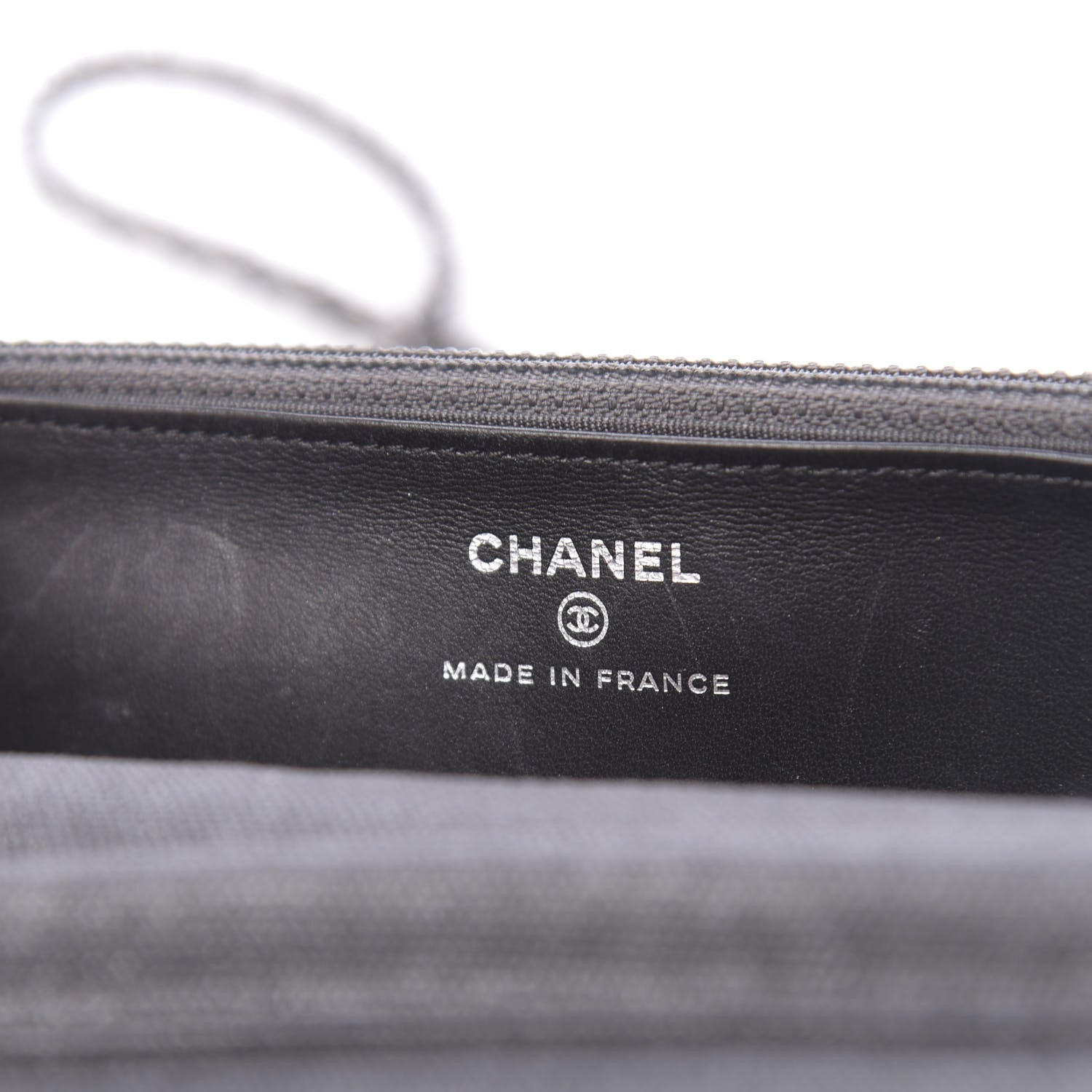 Chanel Metallic Canvas Quilted Space Charms Wallet On Chain WOC Grey 6 of 13