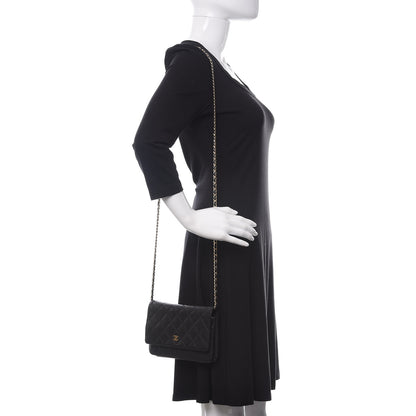 Chanel Caviar Quilted Wallet On Chain WOC Black 2 of 11