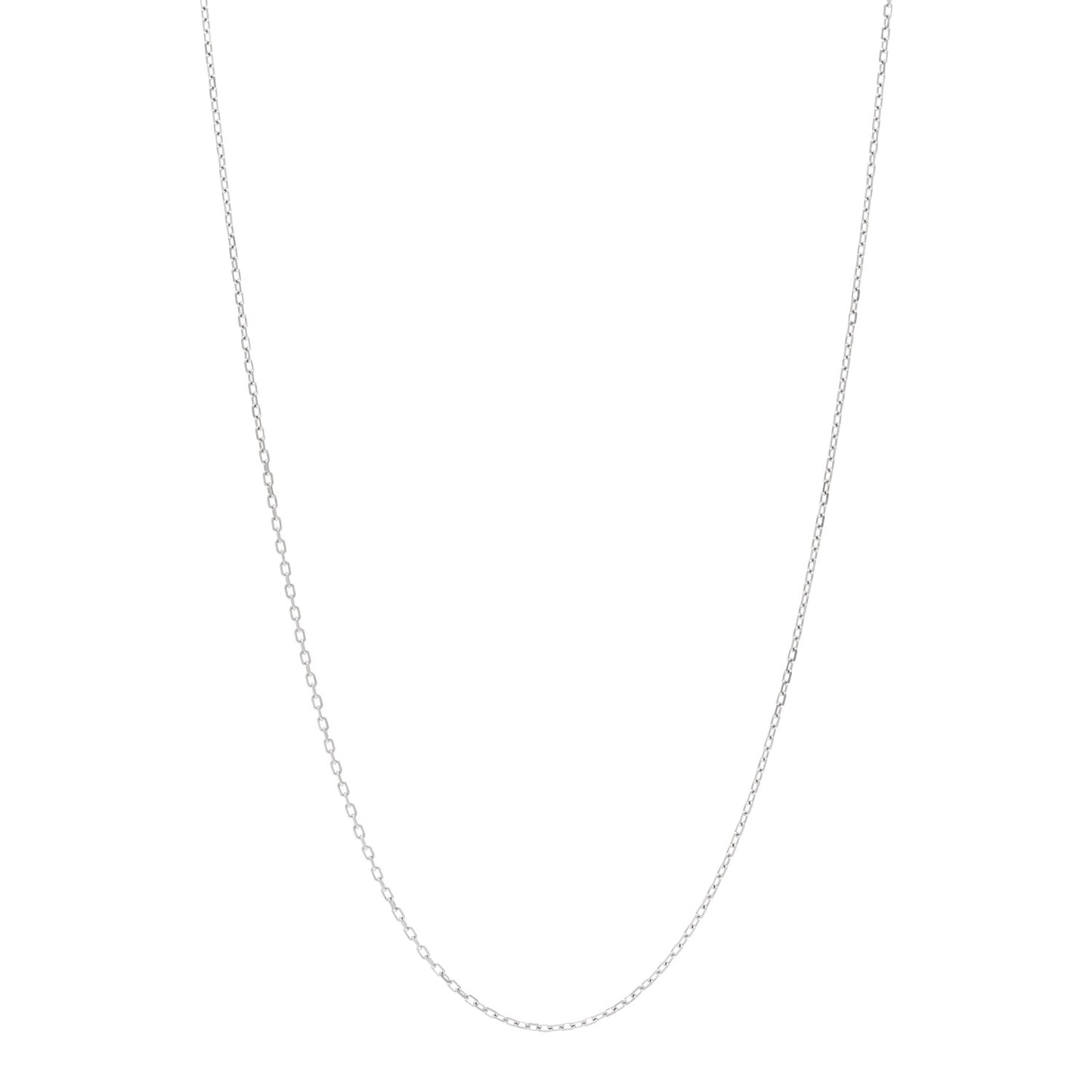 18K White Gold Chain Necklace