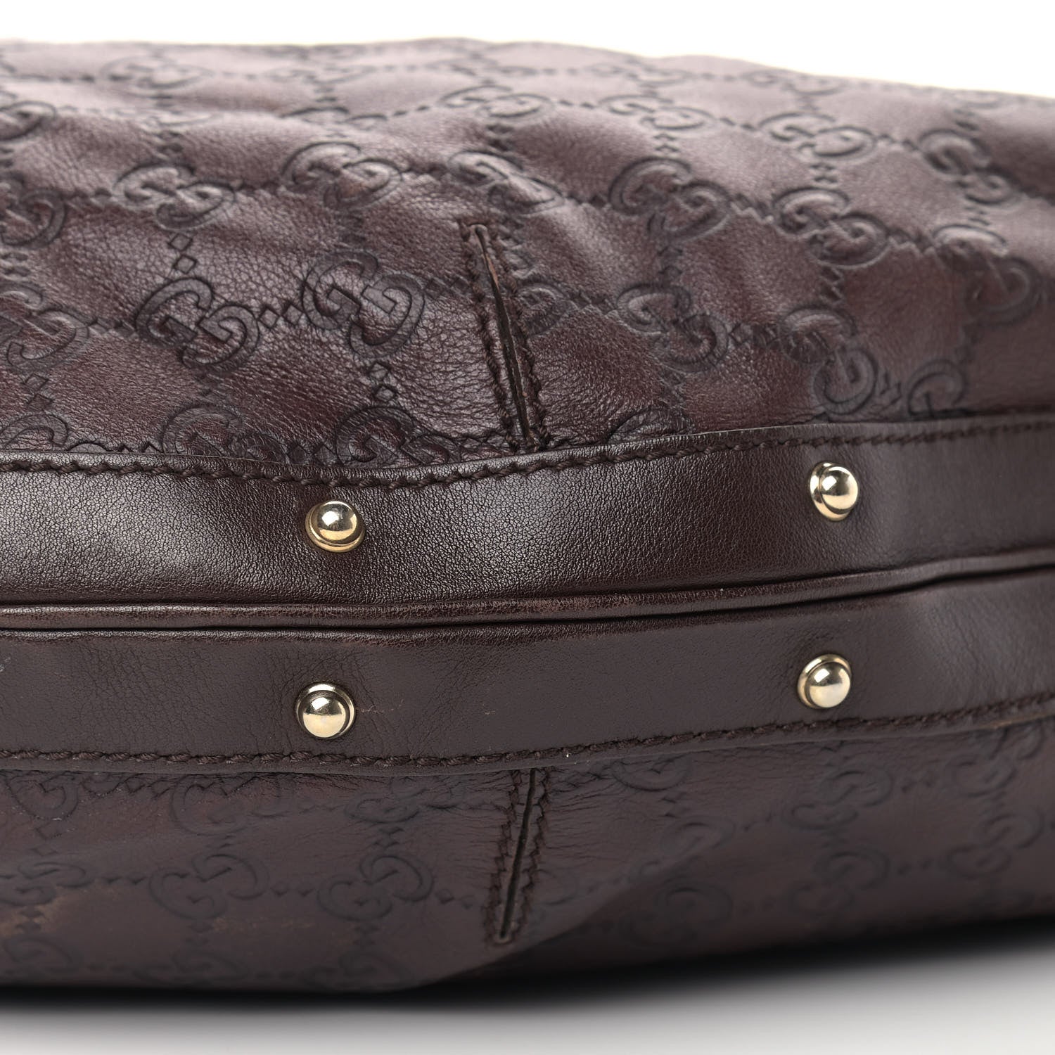 Gucci Guccissima Large Biba Hobo Dark Brown 9 of 11