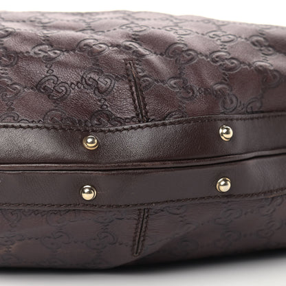 Gucci Guccissima Large Biba Hobo Dark Brown 9 of 11