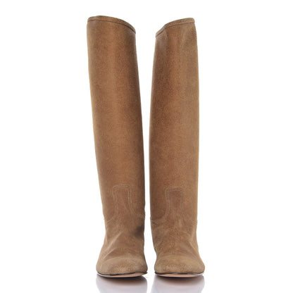 Hermes Etriviere Calfskin Equestrian Boots 38 Camel 3 of 8