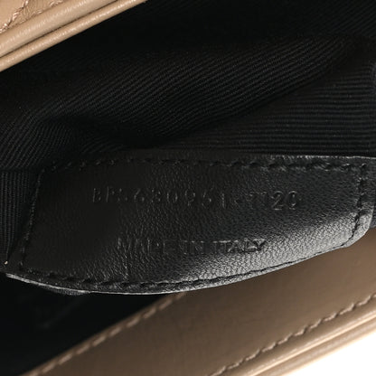 Saint Laurent Calfskin Y Quilted Monogram Toy Loulou Crossbody Bag Dark Beige 7 of 10