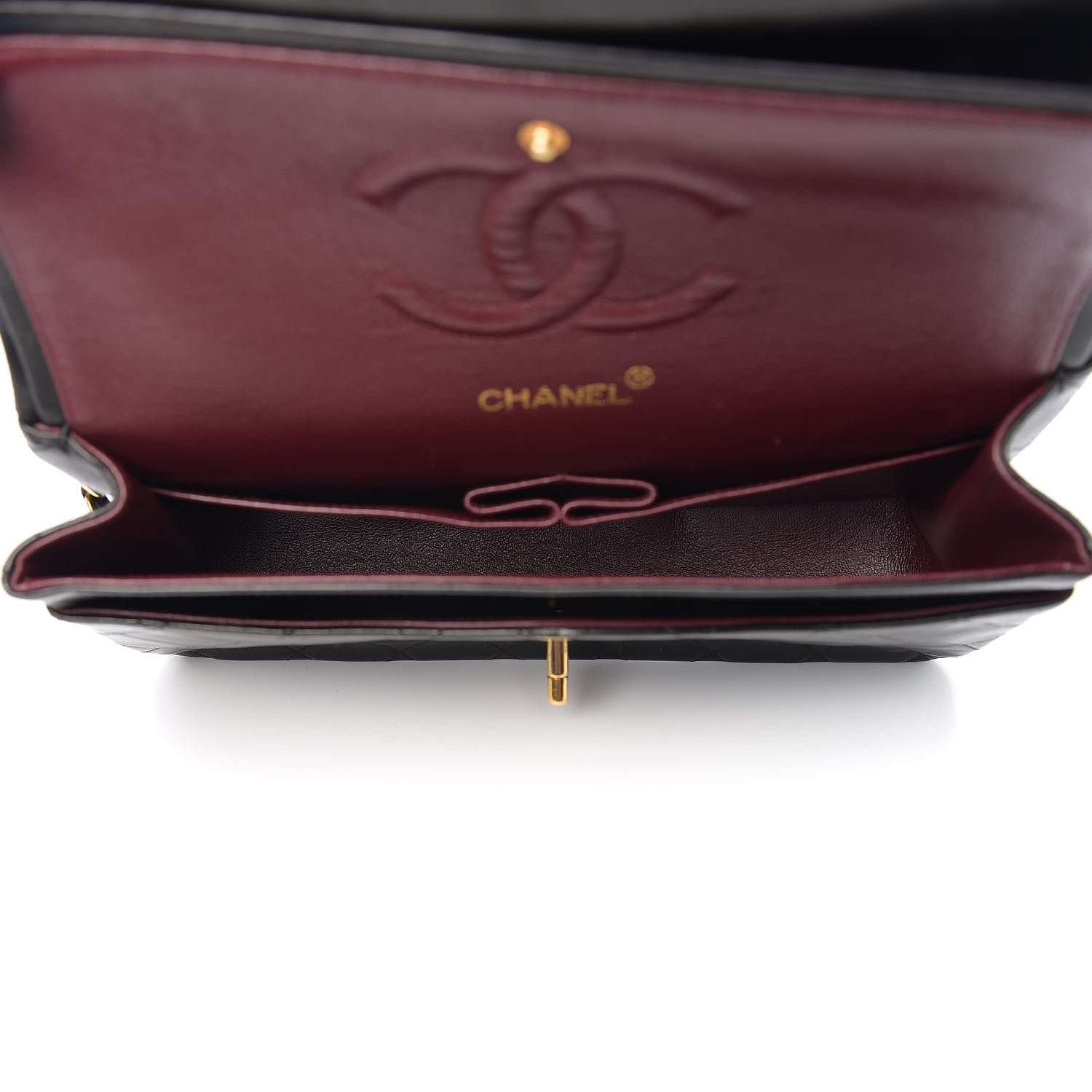 Chanel Lambskin Quilted Medium Double Flap Black 4 of 11