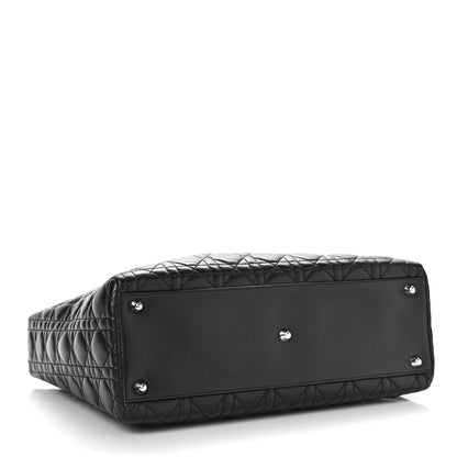 Christian Dior Lambskin Cannage Large Lady Dior Black 3 of 8