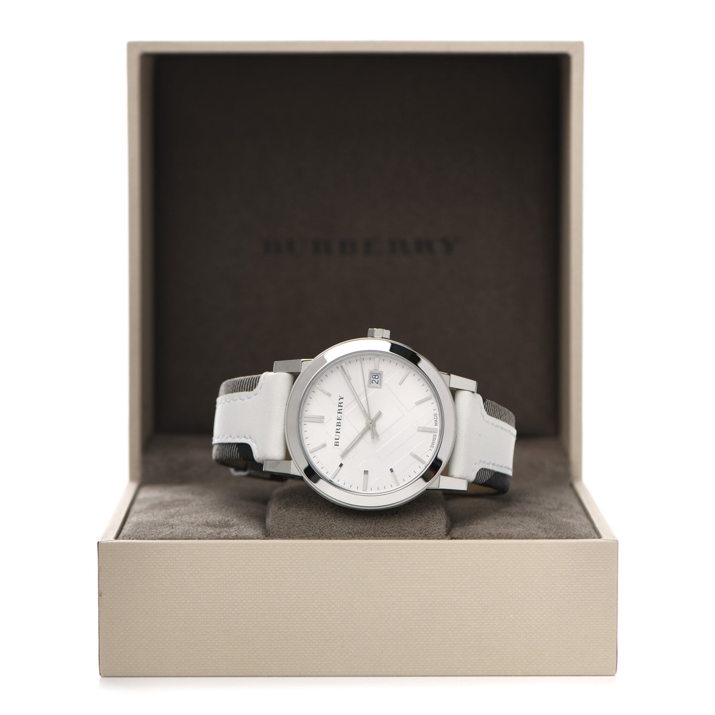 Stainless Steel Calfskin 39mm Quartz Watch BU9019