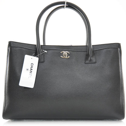 Chanel Caviar Cerf Executive Shopper Tote Black SHW 1 of 9