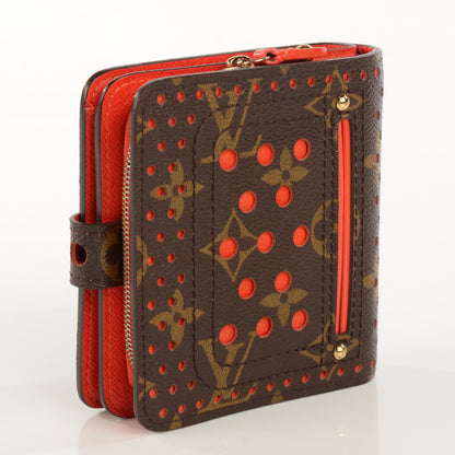 Louis Vuitton Monogram Perforated Compact Zipped Wallet Orange 3 of 7