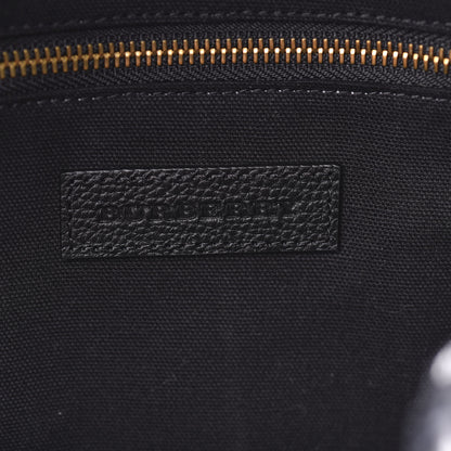 Burberry Mega Check Calfskin Abbeydale Simple Backpack Black Camel 5 of 8