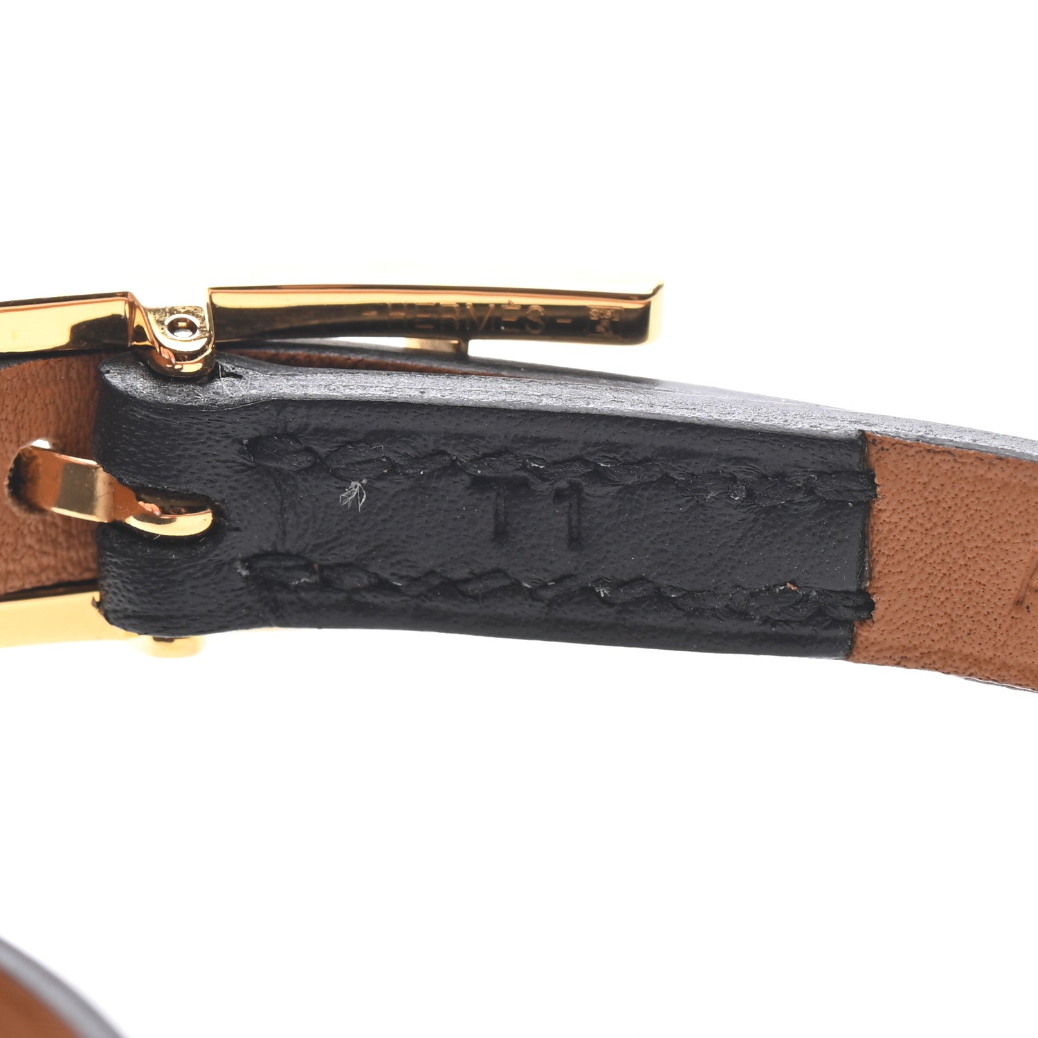 Hermes Swift Hapi 3 MM Triple Tour Bracelet T1 Black 6 of 7