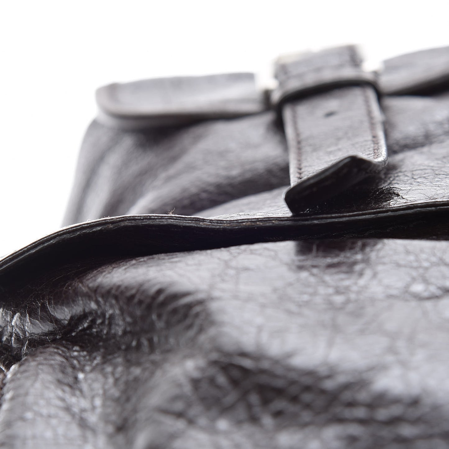 Agneau Classic Silver Hardware Traveler Backpack Dark Brown